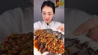 THÁNH ĂN TÔM SỐNG MUKBANG フードシェアリングブラックタイガーエビ 음식 공유 블랙 타이거 새우 Black Tiger Garnelen กินกุ้งดิบ #1777