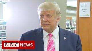 US election 2020: President Trump casts his vote - BBC News