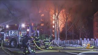 Fast Moving Fire Rips Through Apartment Building In Fort Lee