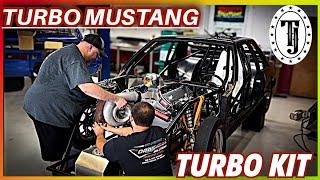 TurboJohn Mustang getting closer!  Fitting the turbo and final throttle pedal plan!