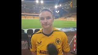 Amber Hughes post-match interview - Wolves Women 3-0 Stourbridge | County Cup Champions.