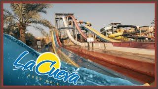 All slides at La Cueva Aquapark Dead Sea (The World lowest lying waterpark)