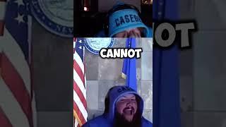 Caseoh reacts to Caseoh becomes a judge #funny #caseohfunnymoments #caseoh #shorts #memes