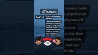 PIDGINMOJI | ALOHA | Pidgin Dictionary: Definitions