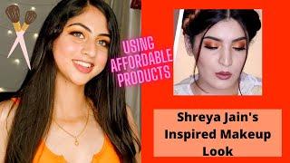 Affordable Shreya Jain's Inspired makeup look | Shivani Katoch | Orange GLAM |