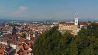 Aerial Views of Ljubljana (Slovenia)