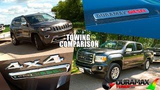 2.8L Duramax versus 3.0L Jeep EcoDiesel Towing Comparison by Duramaxtuner.com