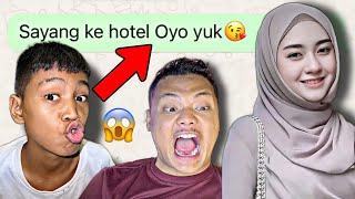 ngakak Prank wa nyamar jadi cewe cantik sampe di ajak ke hotel