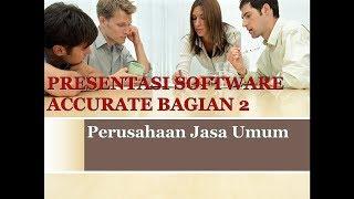 Pembukuan Sederhana Perusahaan Jasa Menggunakan Accurate Accounting Software