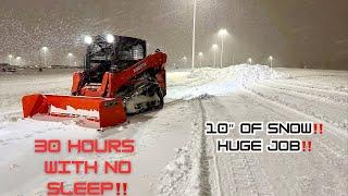 MONSTER SNOW STORM! 30 HOURS STRAIGHT! PLOWING