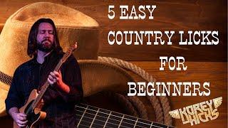 5 Easy Country Licks | Beginner to Intermediate Guitar Lesson