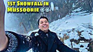 First Snowfall In Mussoorie Dhanulty 2024 ️