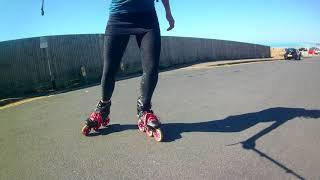 How to stop & control speed on down hills & slopes on inline skates or rollerblades Top Tips 4 Turns