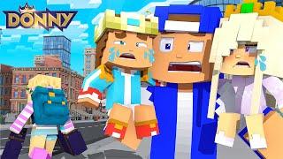 Little Leah MOVES OUT AND LEAVES LITTLE DONNY... Minecraft