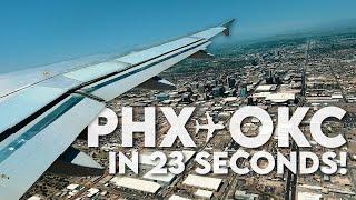 PHX to OKC in 23 SECONDS! / Time Lapse / June 7, 2023