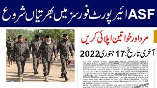 airport security force jobs 2022 | asf jobs 2022 online apply