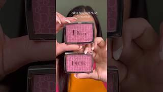 Comparing Dior pink blush old vs. new reformulated #shorts