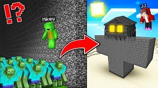 JJ Trolled Mikey in Super Mob Battle With SECRET COMMAND !? ZOMBIE vs HACKER in Minecraft Maizen