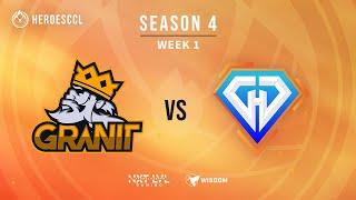 HeroesCCL Season 4 | Granit Gaming vs Diamond Hands | Week 1 Day 1 Match 2 | HoTS Esports