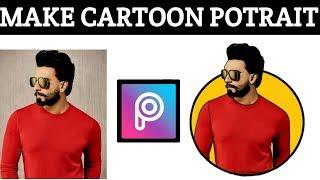 Cartoon Portrait Logo || Picsart Tutorial || How To Make Cartoon Logo on Picsart 2020