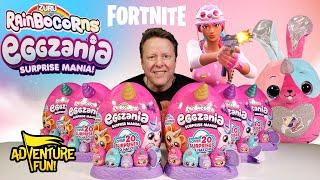 Zuru Rainbocorns Eggzania Surprise Mania Easter Eggs & Fortnite Challenge Adventure Fun Toy review!