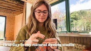 Spring day in my natural dye studio |  Ireland