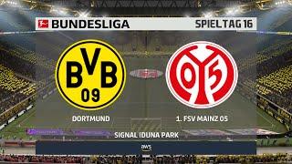 Borussia Dortmund : 1. FSV Mainz 05 16. Spieltag  FIFA 21 Bundesliga  Gameplay Deutsch