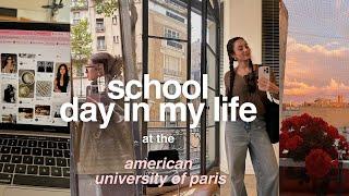 school day in my life as a student living in paris - *american university of paris* 