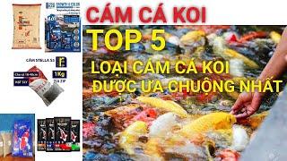 TOP 5 LOẠI CÁM CÁ KOI ĐƯỢC ƯA CHUỘNG NHẤT | CUNG CẤP CÁM THỨC ĂN CÁ KOI #camcakoi #koi #thucancakoi