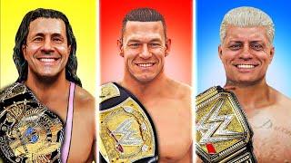 I Won EVERY WWE Championship In ONE Video!