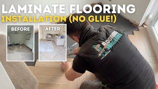 Quick & Easy Laminate Flooring Installation for Hallway & Living Room | No Glue Needed!