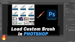  Create Custom Brush Or Load Brush In PHOTOSHOP Tutorial  Easy Way