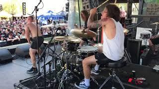 Drummer Chris Mills - Harms Way - 06-29-18 Warped Tour Las Vegas