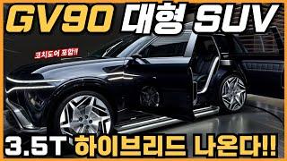 제네시스 대형 SUV GV90 3.5T 하이브리드 나온다!! 출시일부터 예상 가격까지 최신정보 완벽 정리!! #genesis #gv90