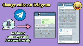 how to change voice in telegram