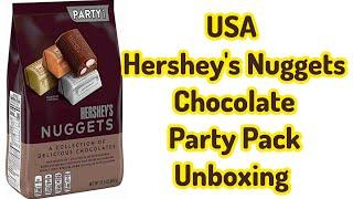 Hershey's Nuggets Chocolate Party Pack Unboxing Review #hersheys #unboxing #chocolate