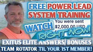  FREE POWER LEAD SYSTEM TRAINING 2024! POWER LEAD SYSTEM REVIEW 2024! EXITUS ELITE REVIEW!