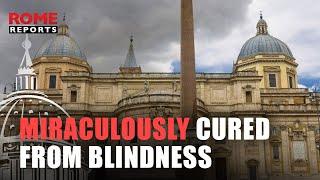 Miraculously cured from blindness: young woman travels to Rome to thank Our Lady