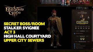 Secret boss/black room - Upper city sewers (High Hall Courtyard) - Baldur's Gate 3