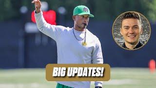 EXCLUSIVE: Major updates from Marcus Freeman | Notre Dame vs. USC, Steve Angeli, Mike Mickens, MORE