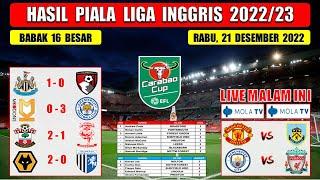 Hasil Piala Liga Inggris Tadi Malam ~ NEWCASTLE vs BOURNEMOUTH ~ 16 Besar Carabao Cup 2022