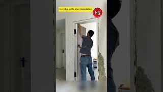 Invisible grille door installation demonstration #interiordesign #wallboard #buildingmaterials