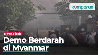 20 Warga Sipil Tewas Dalam Demo Kudeta Militer di Myanmar