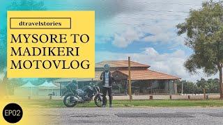 COORG | Mysore to Madikeri Motovlog Ride #01 | Coorg during Covid