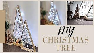 DIY Wooden Triangle Christmas Tree | Space Saving & Budget Friendly #diy #homedecor #christmastree