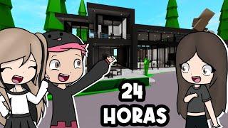 24 HORAS VIVIENDO EN UN MUNDO COLOR NEGRO EN BROOKHAVEN ROBLOX