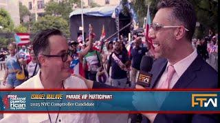 Todd interviews NYC Comptroller Candidate, Ismael Malave @the 2025 National Puerto Rican Day Parade