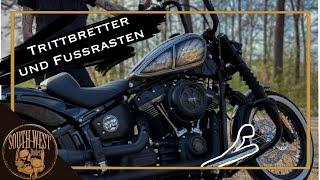 Mid Controls, Forward Controls oder Trittbretter? Review auf der Harley Streetbob FXBB