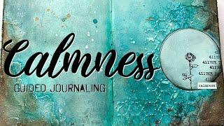 Guided art journaling for CALMNESS Therapeutic art journaling