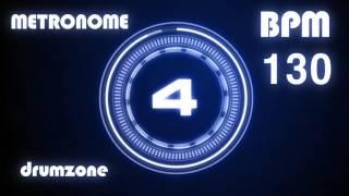 130 BPM - Metronome - Click & Voice ( 1 hour )